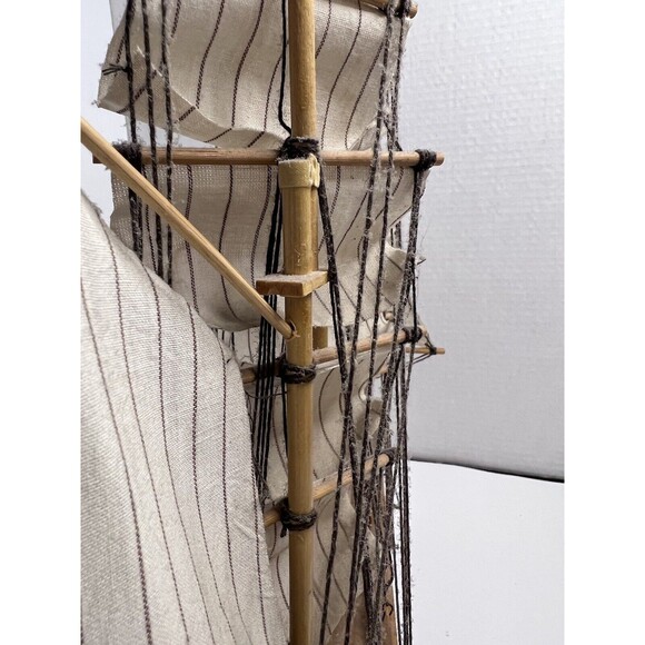 VTG Sailing Ship 3 Mass Model Constitution 17 in Collectible Decor Cloth Cannons - Picture 5 of 12